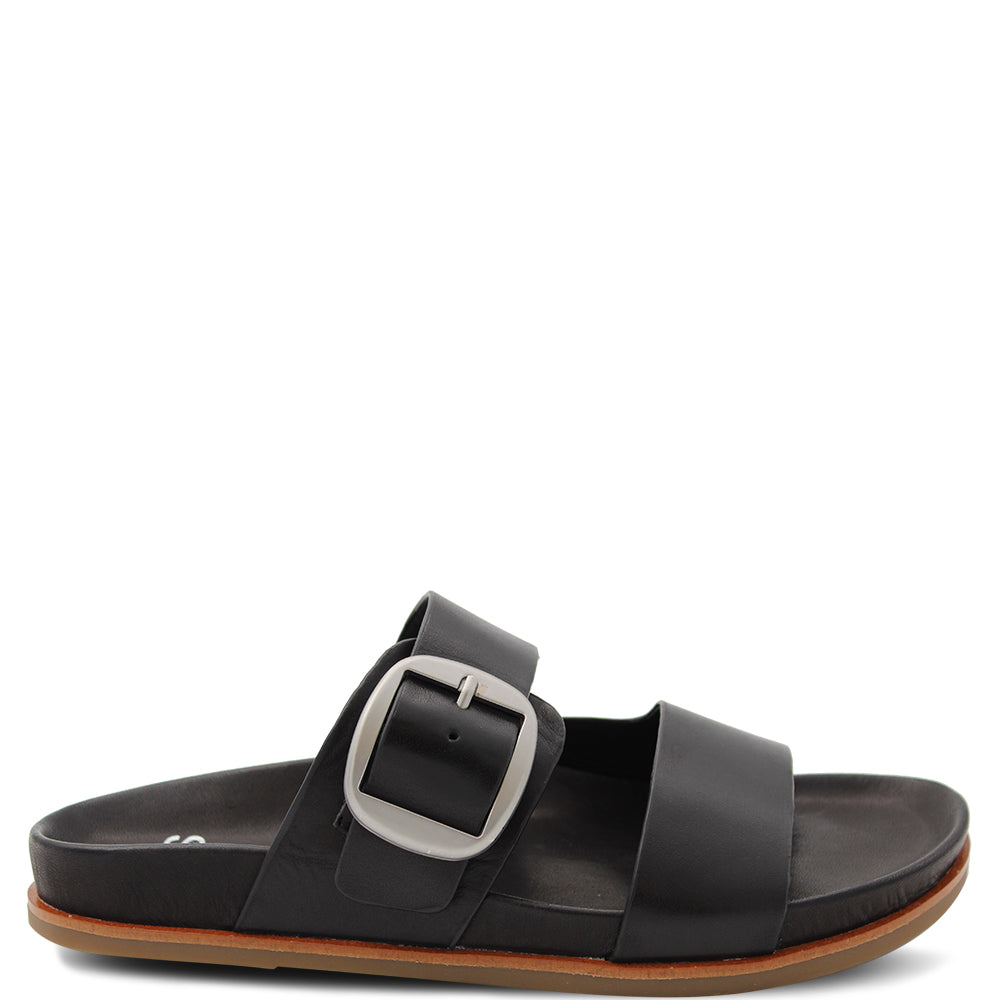 EOS Carafe Women's Flat Slides Black