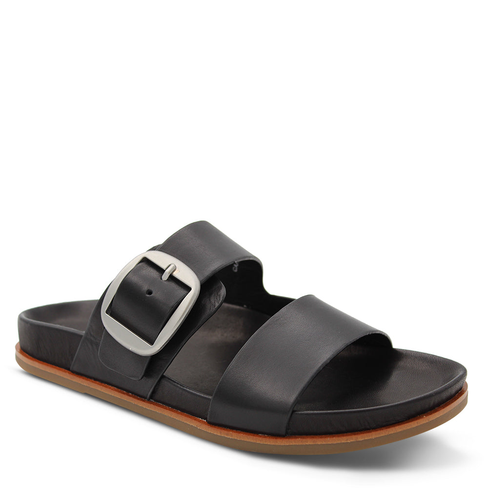 EOS Carafe Women's Flat Slides Black