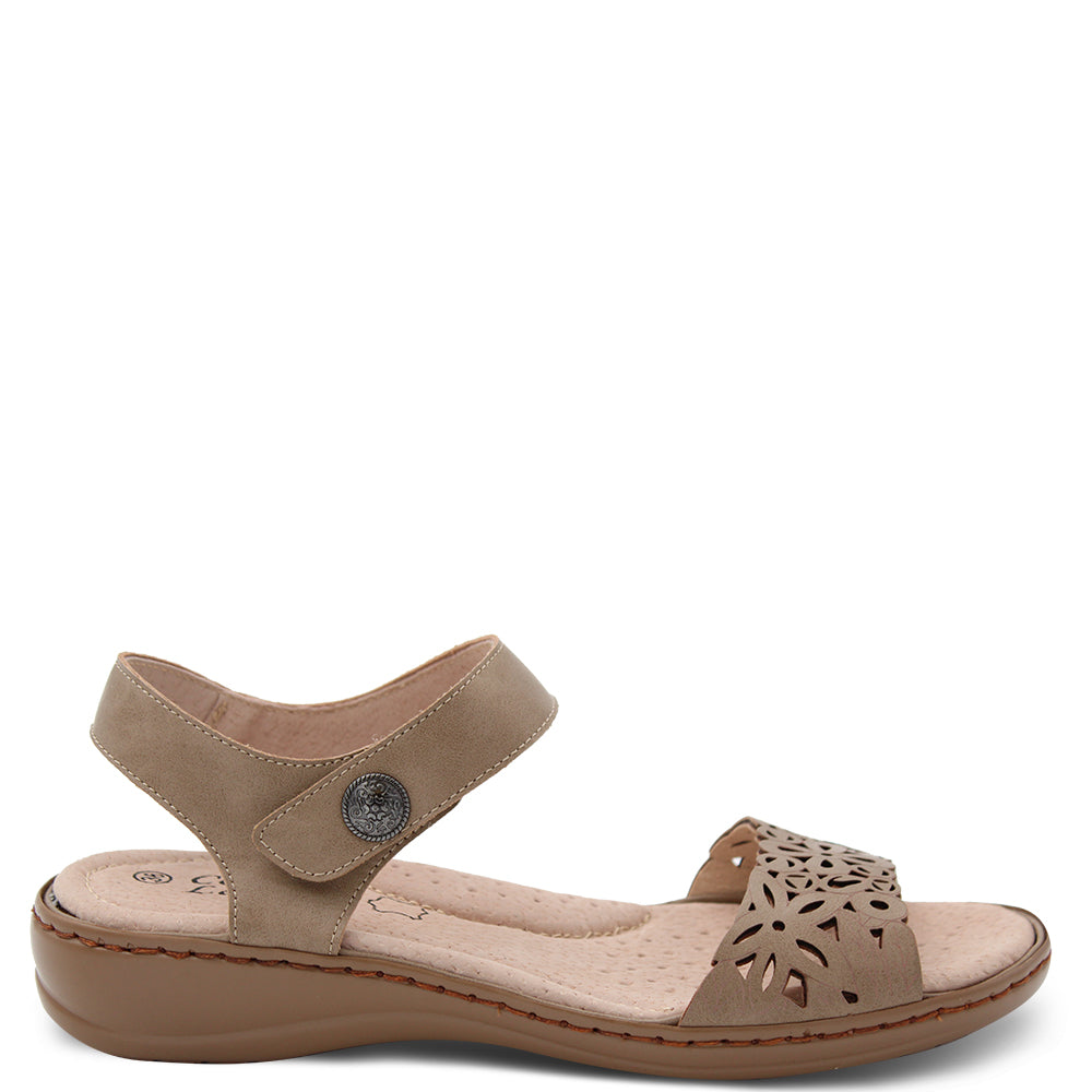 Comfort Leisure Brenda Women's Flat Sandal Taupe