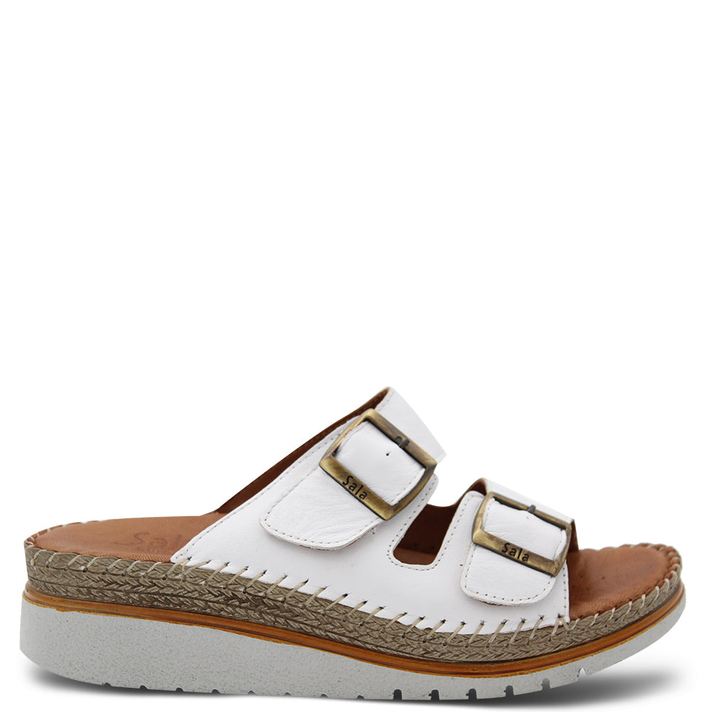 Sala Oasis Women's Wedge Slide White