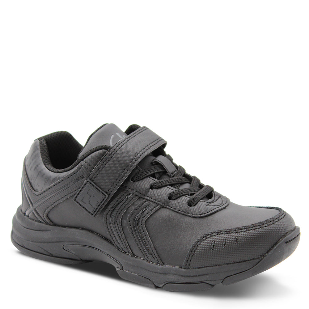 Clarks Ace Kids School Shoes Black