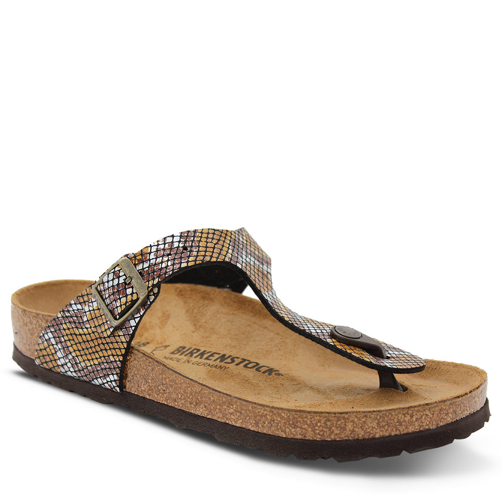 Birkenstock Gizeh Python Women's Bronze Thong