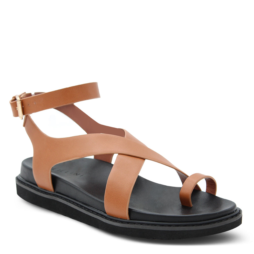 Billini Zini Womens Flat Sandals Tan