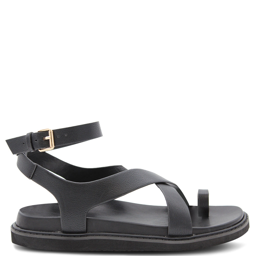 Billini Zini Womens Flat Sandals Black