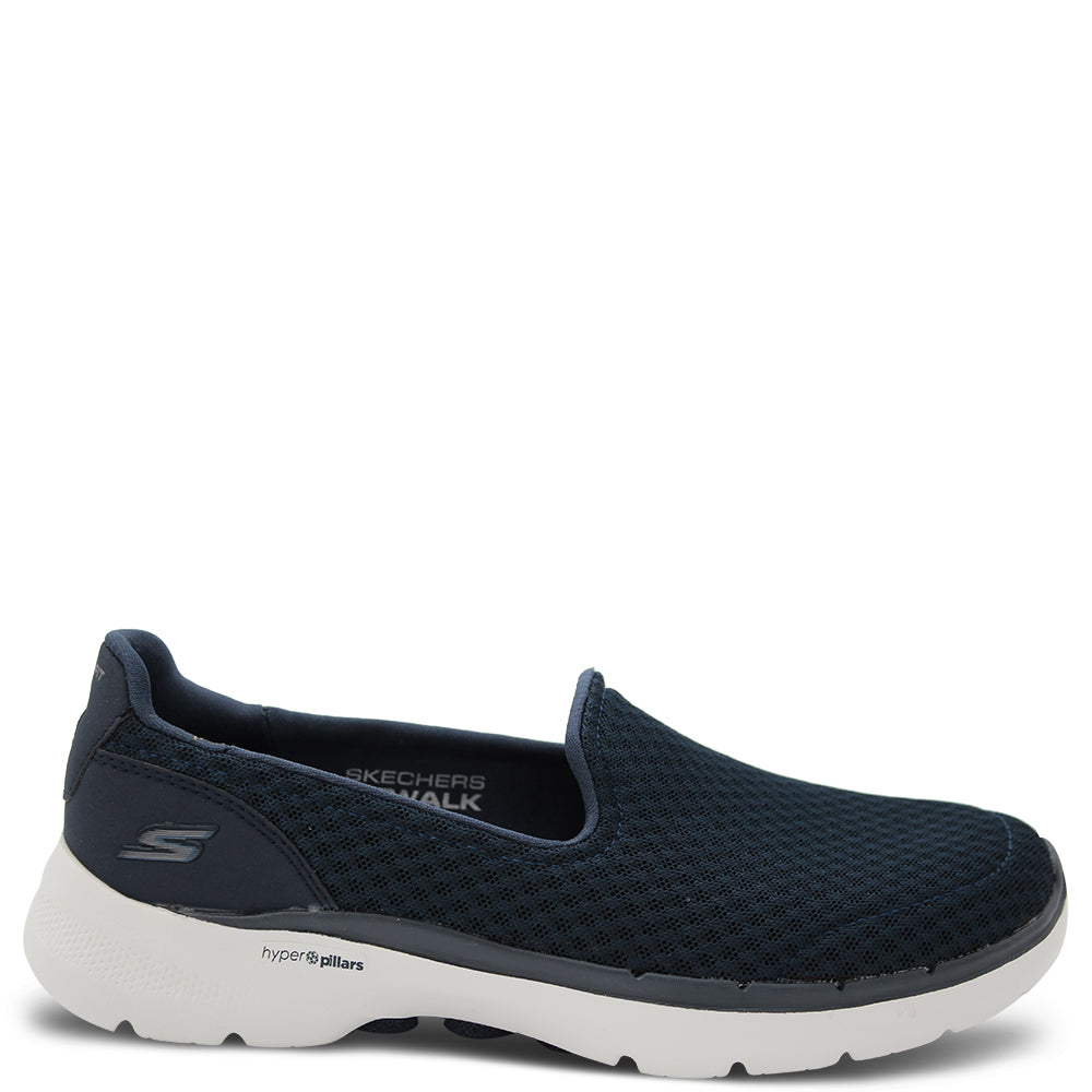 Skechers Go Walk Big Splash Women's Slip On Sneaker Navy/White