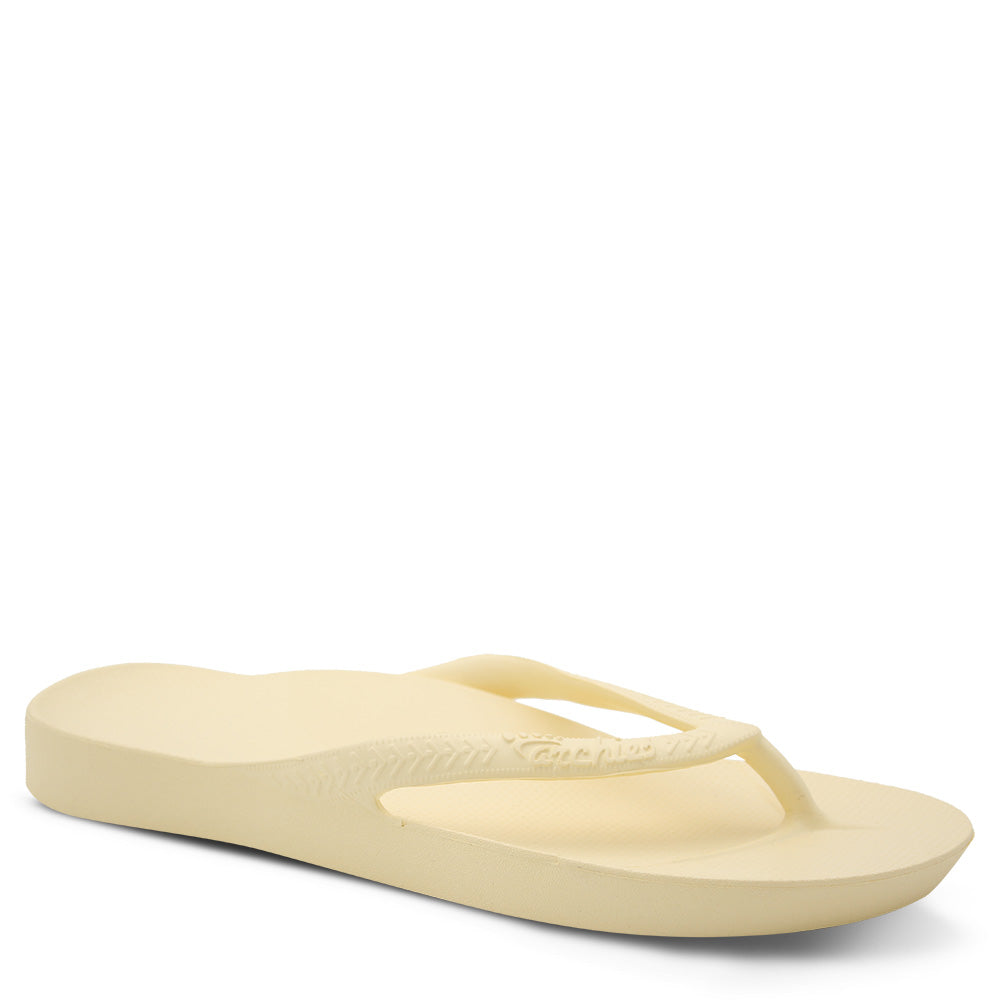 Archies Arch Support Thongs Lemon