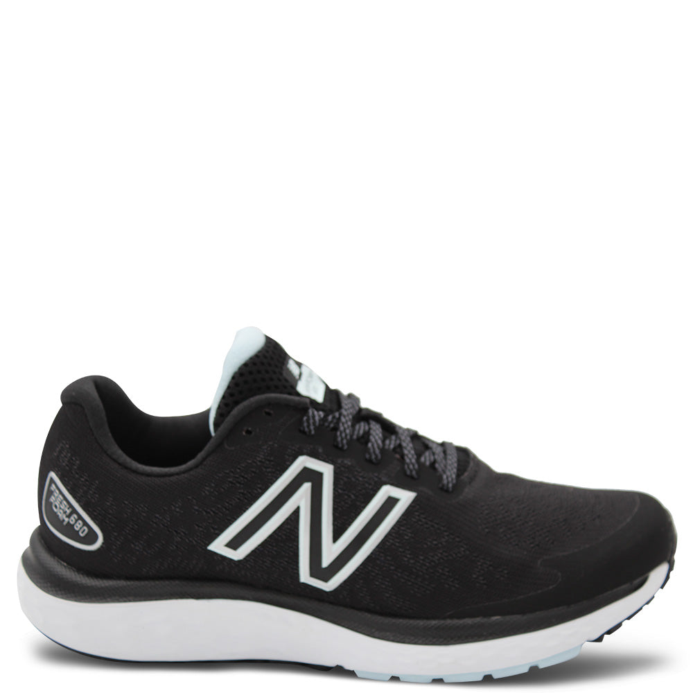 New Balance W680 V7 Women's Running Shoes Black White