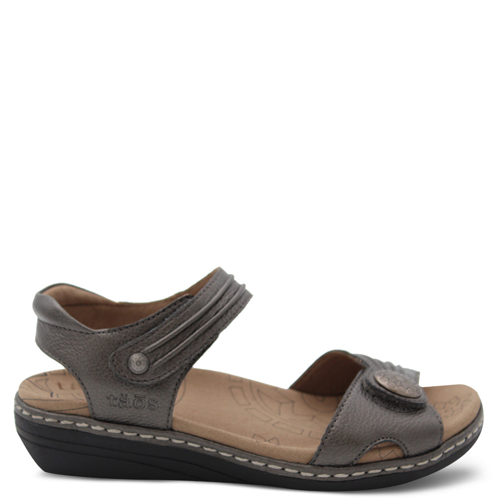 Taos Escape Women's Flat Sandal Pewter