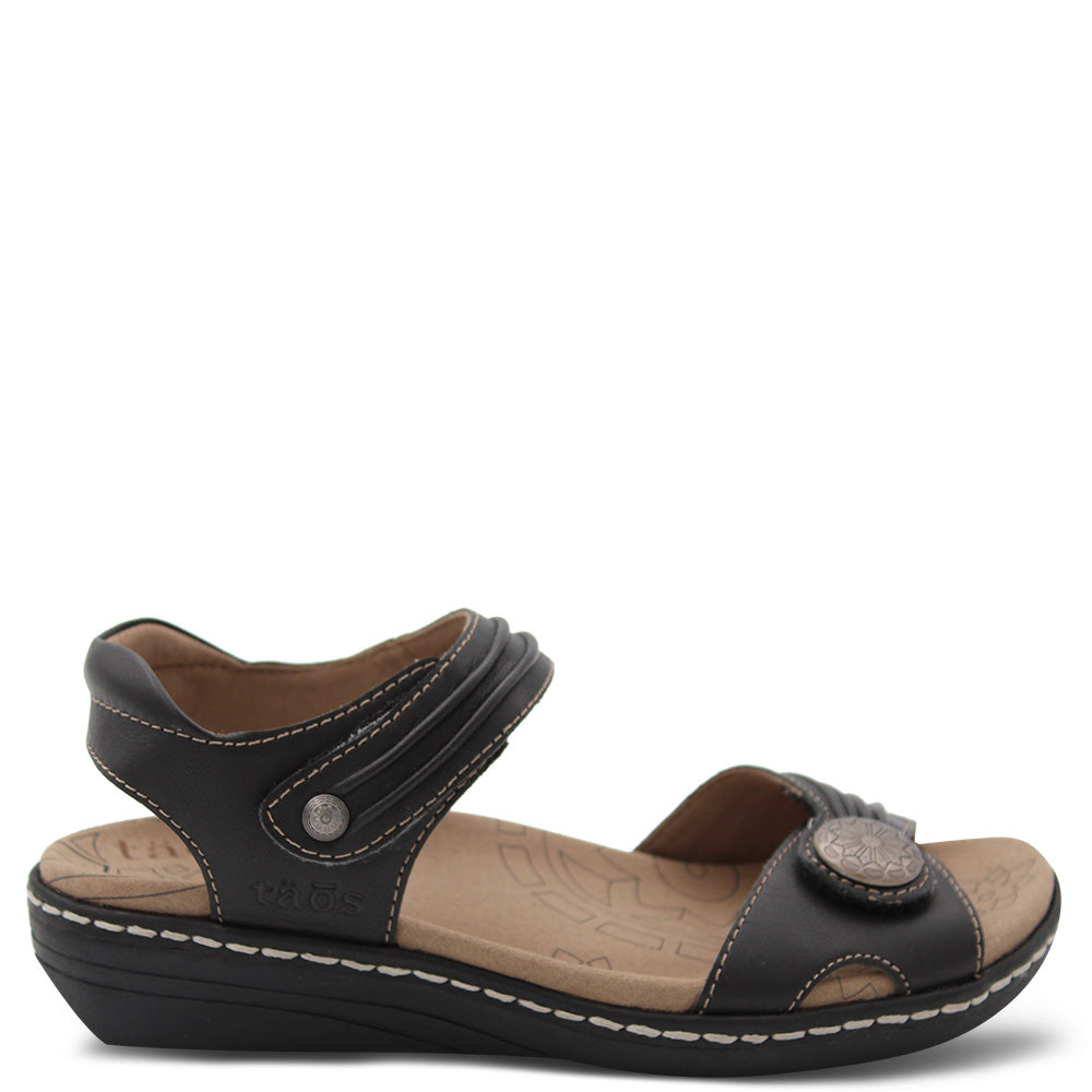 Taos Escape Women's Flat Sandal Black