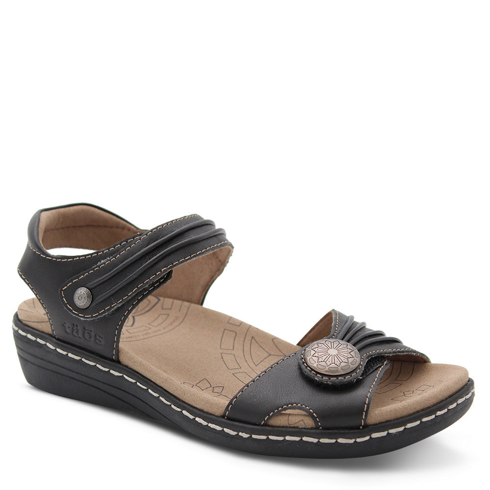 Taos Escape Women's Flat Sandal Black