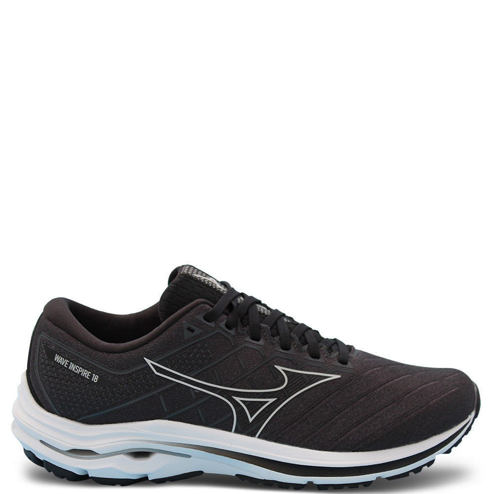Mizuno Wave Inspire 18 Men's Running Black White