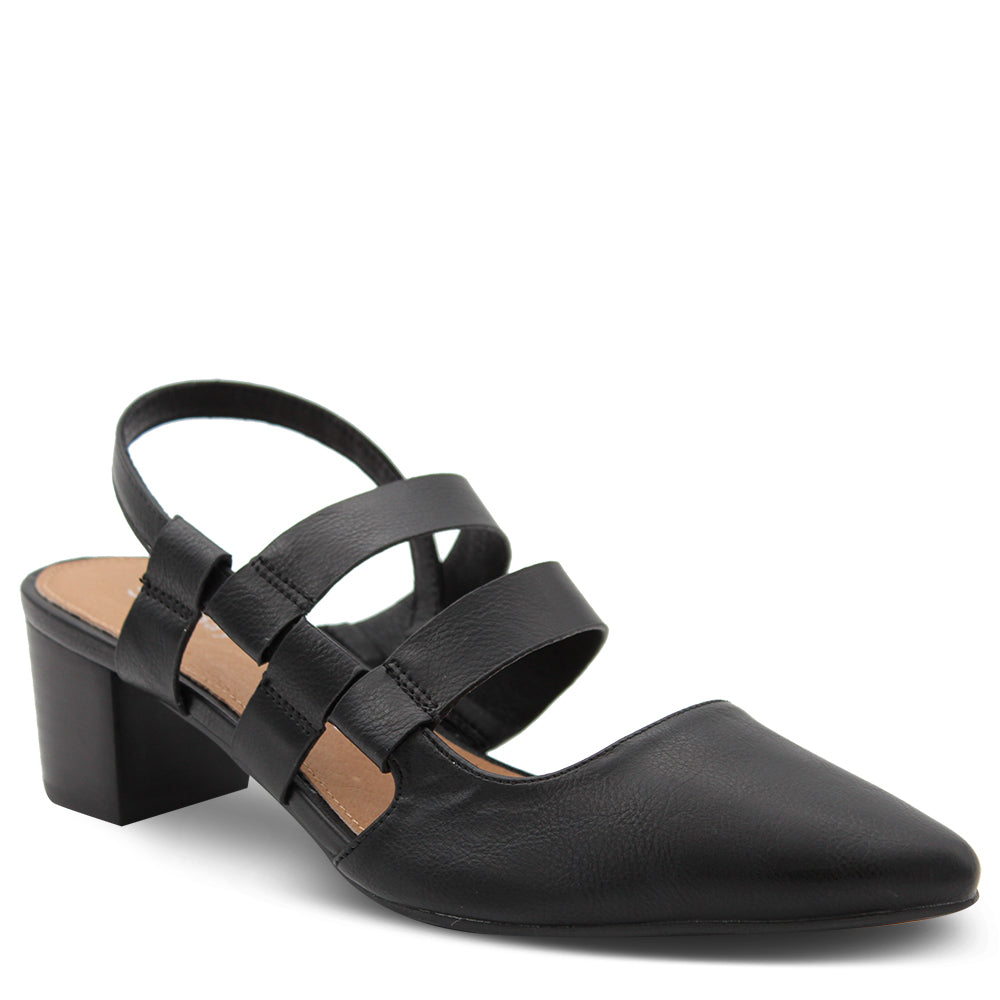 Baylane Footwear Mercer Women's Strappy Block Heel Black