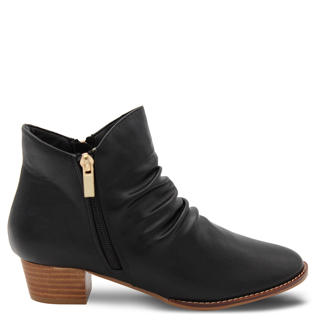 Baylane Penny Low Heel Women's Boots Black