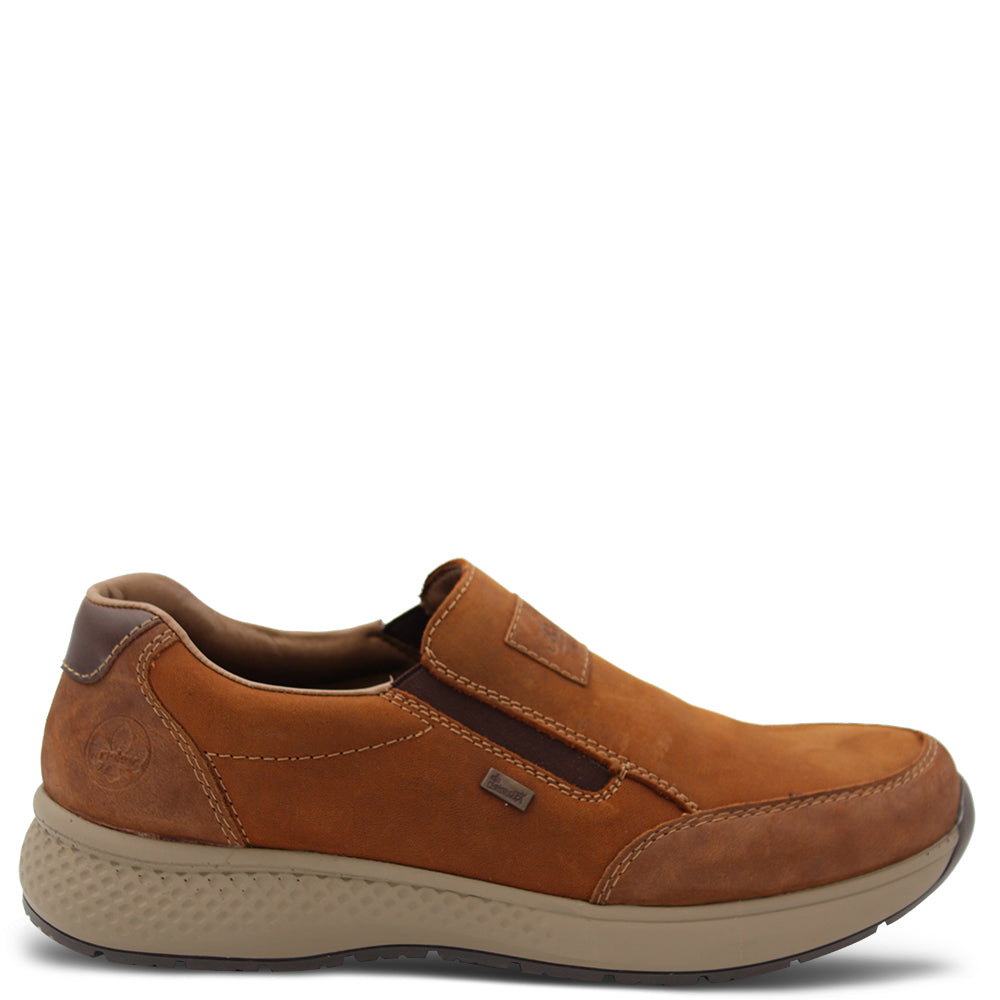 Rieker B7654 Men's Slip On Sneakers Tan