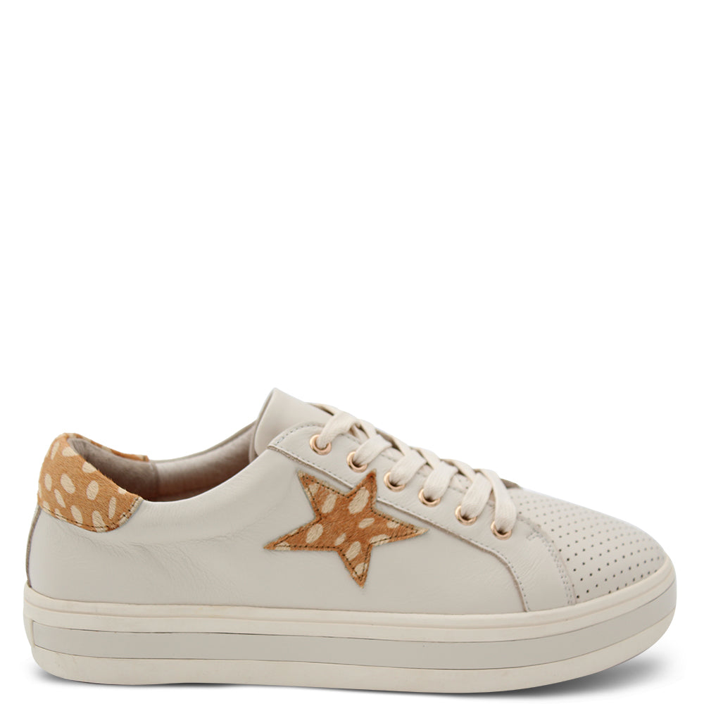 Alfie & Evie Pixie Womens Sneaker Cream/Deer