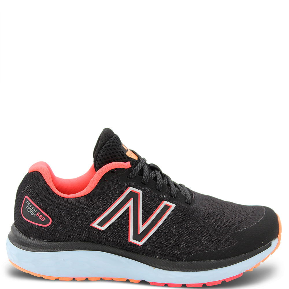 New Balance W680 V7 Women's Black/Orange Runner