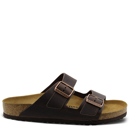 Arizona Birko Flor Habana leather slide