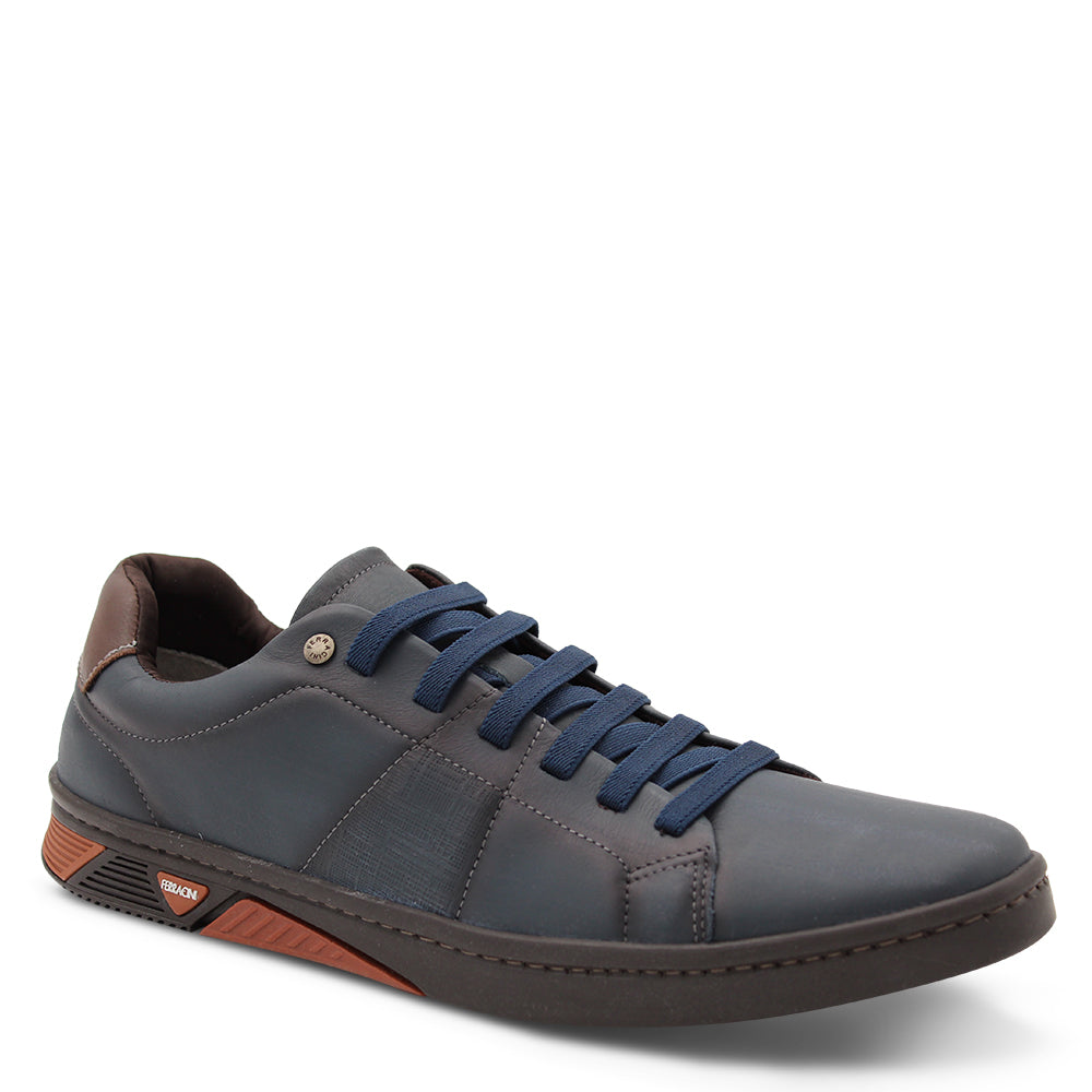 Ferracini Viktor Men's Leather Sneakers Navy Tan