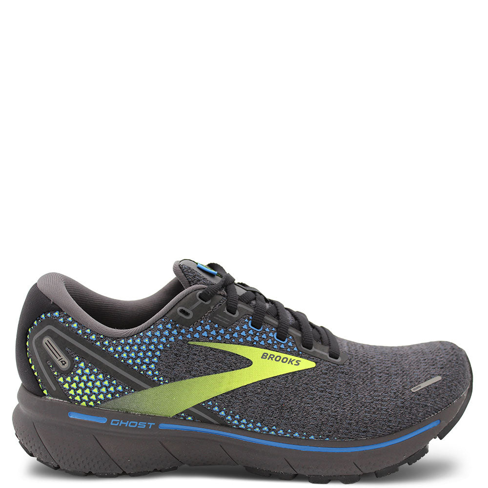 Brooks Ghost 14 Men's Running Shoes Black Yellow