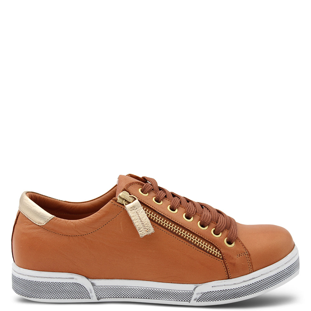 Rilassare Tilba Women's Sneaker Cognac Gold