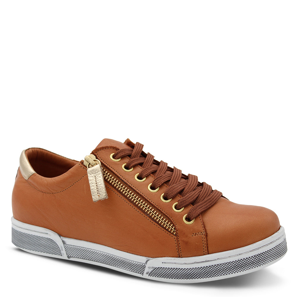 Rilassare Tilba Women's Sneaker Cognac Gold