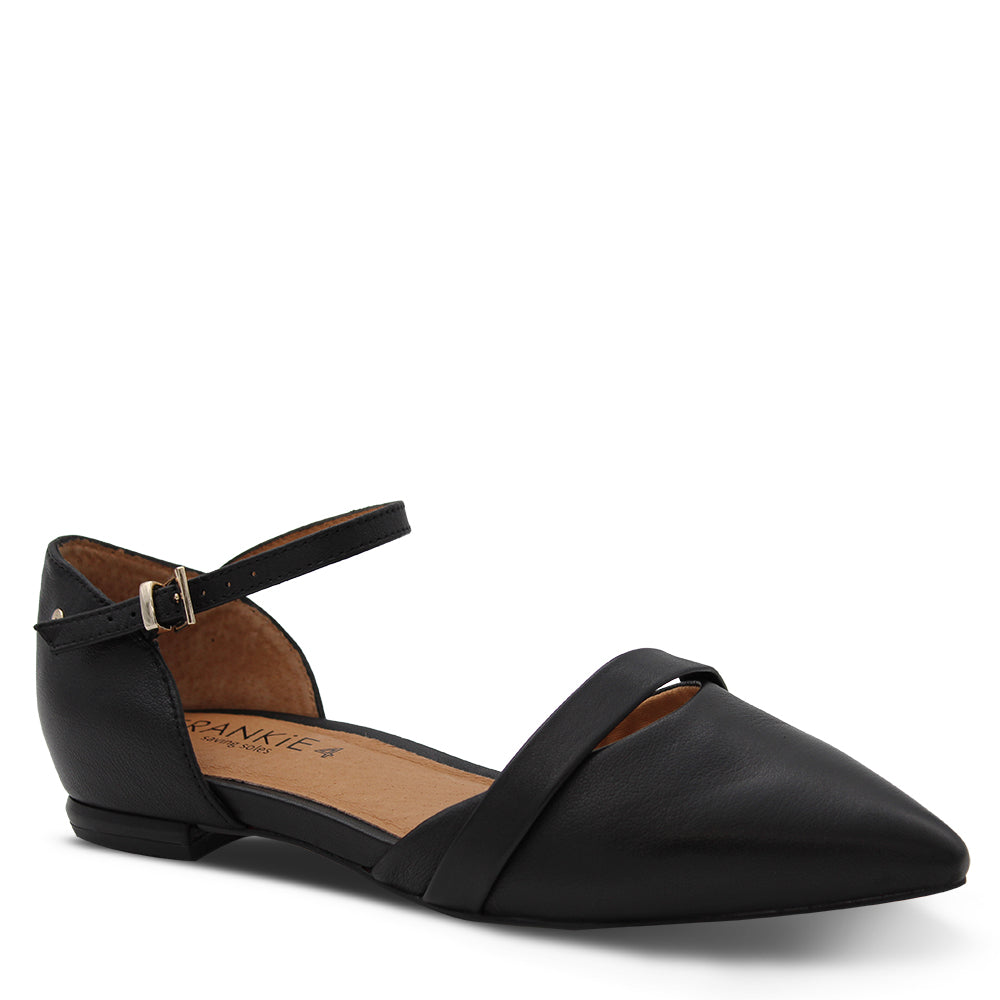 Frankie4 Kirsty Flat Court Shoes Black