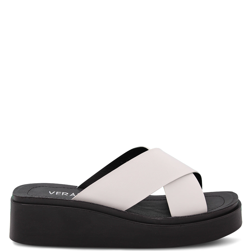 Verali Rayne Women's Platform Slide White