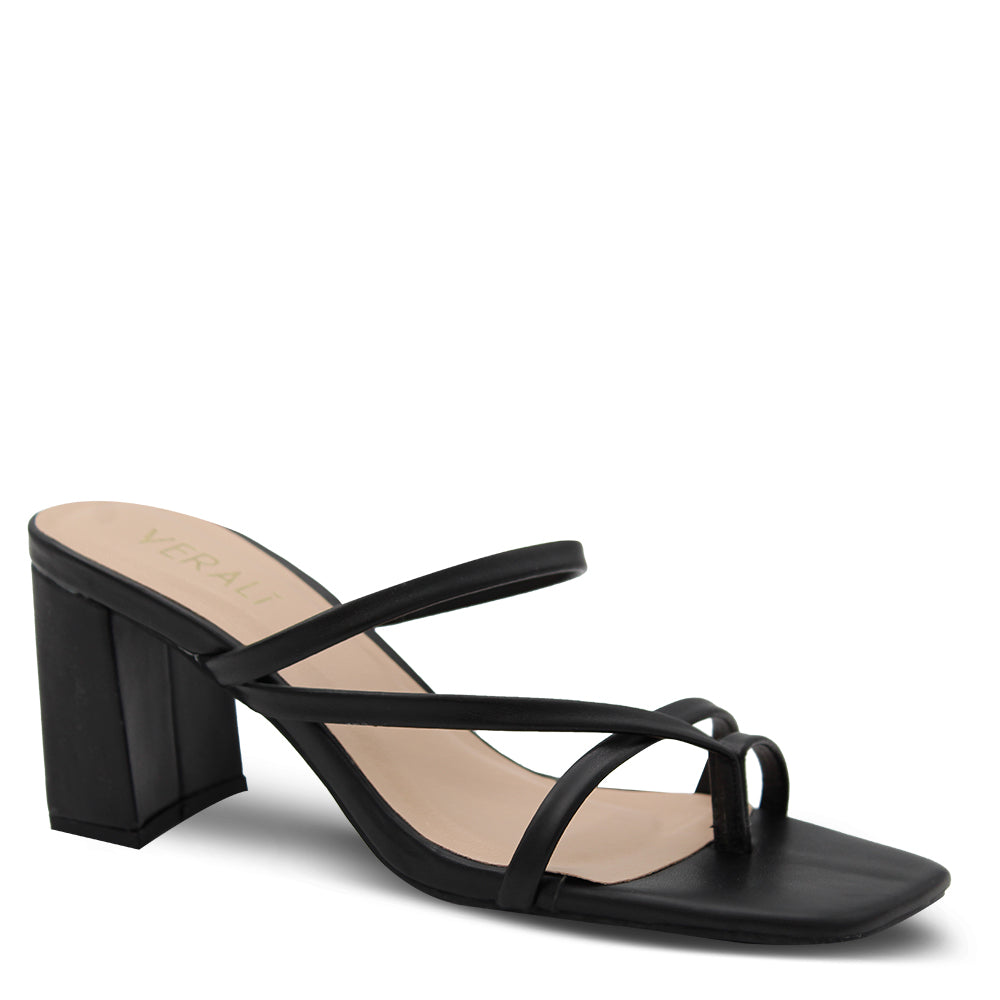 Verali Naomi Women's Block Heel Slides Black