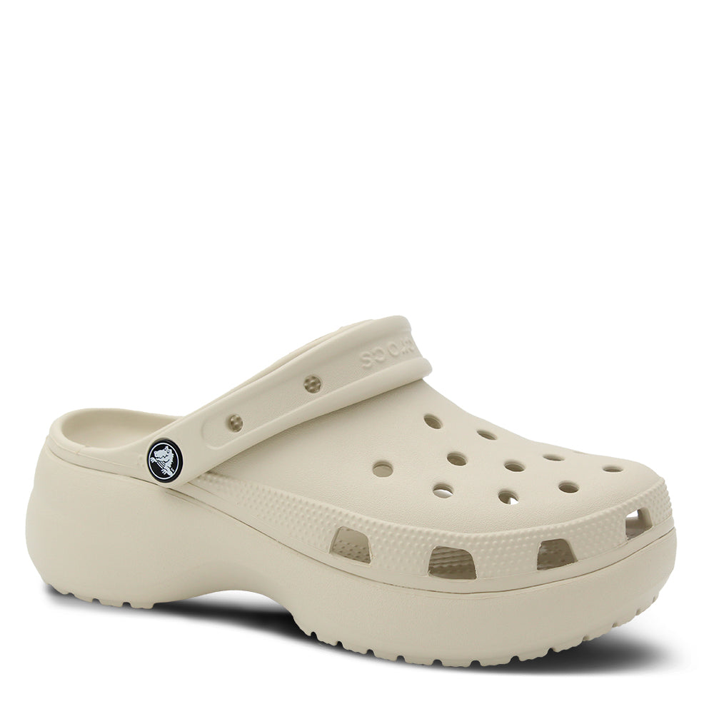 Crocs Classic Platform Clogs Bone