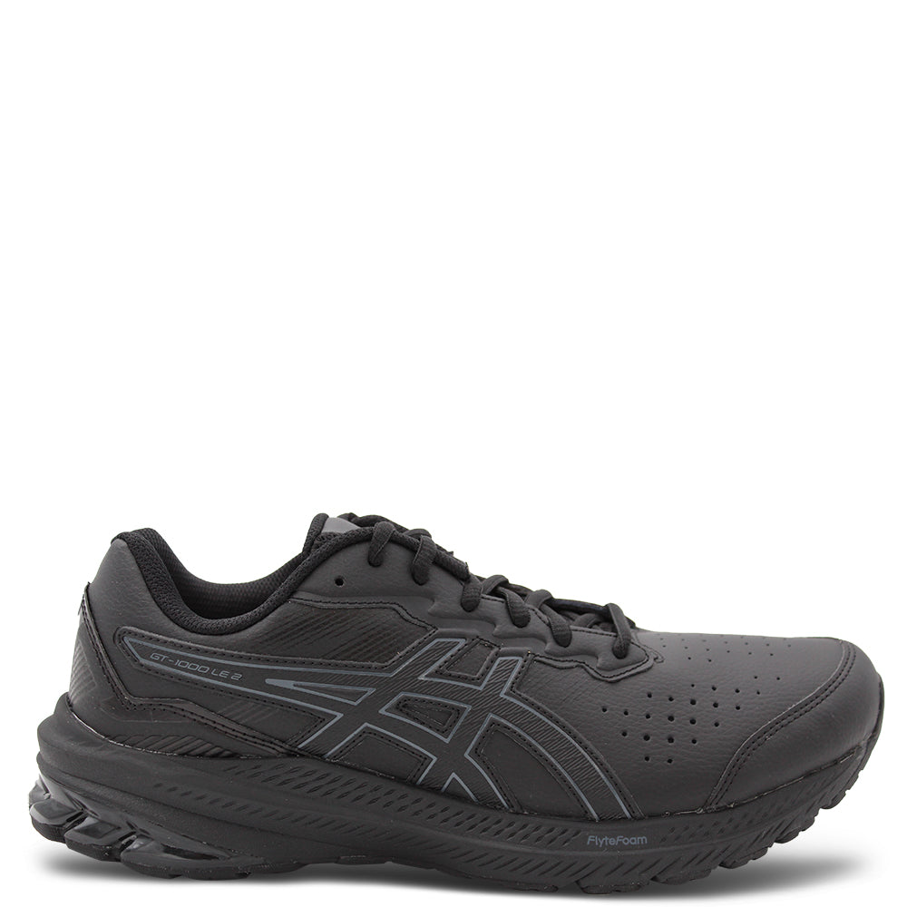 Asics GT1000 2 Leather Running Shoes Black