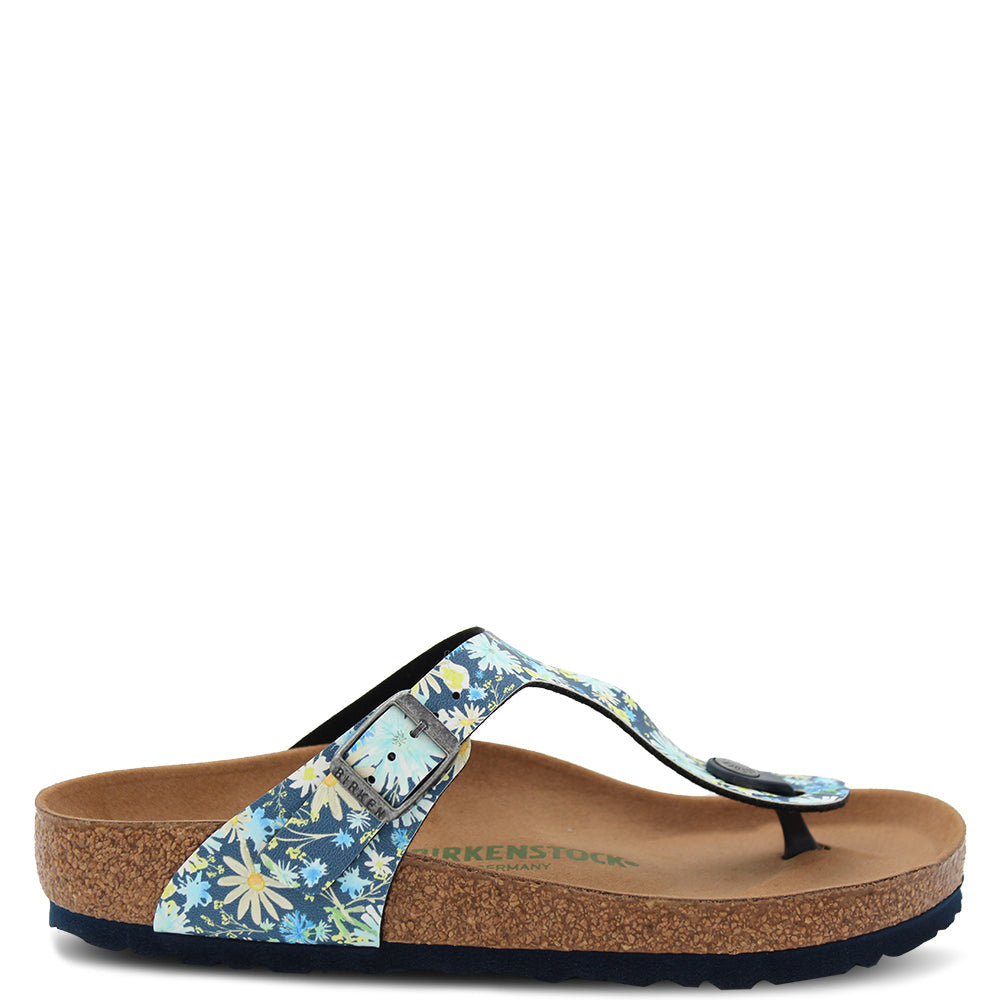 Birkenstock Gizeh Vegan Women's Thongs Blue Multi