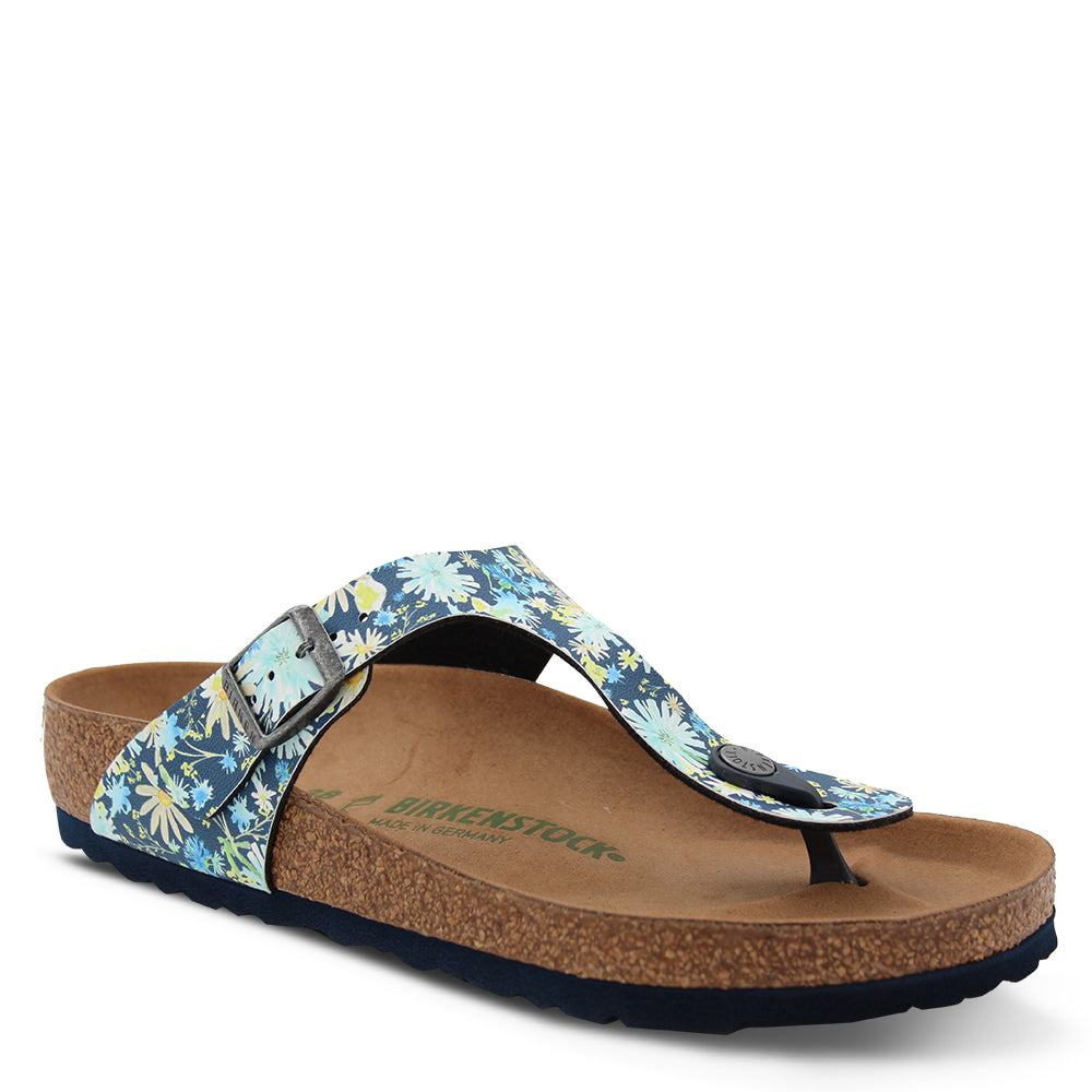 Birkenstock Gizeh Vegan Women's Thongs Blue Multi
