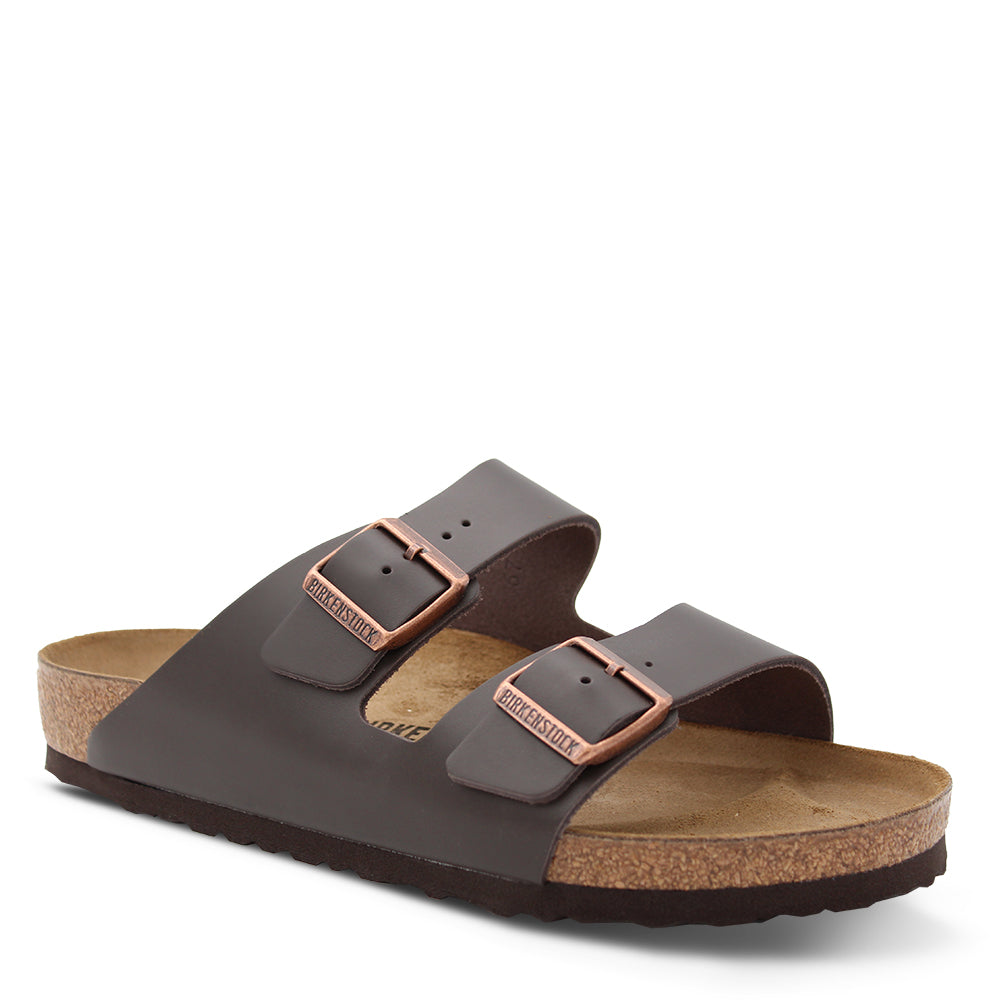Birkenstock Arizona men's Smooth Leather Slides Brown