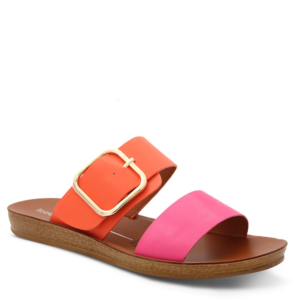 Los Cabos Doti Womens Slide Pink Orange