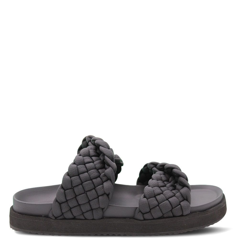 Walnut Mim Women's Flat Sandal Black