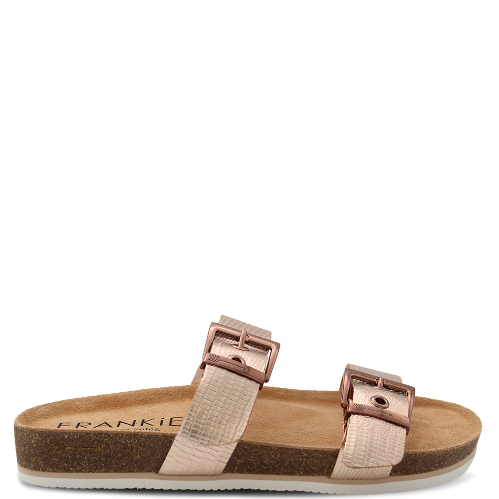 Frankie4 Sandy III Women's flat slides Rose Gold