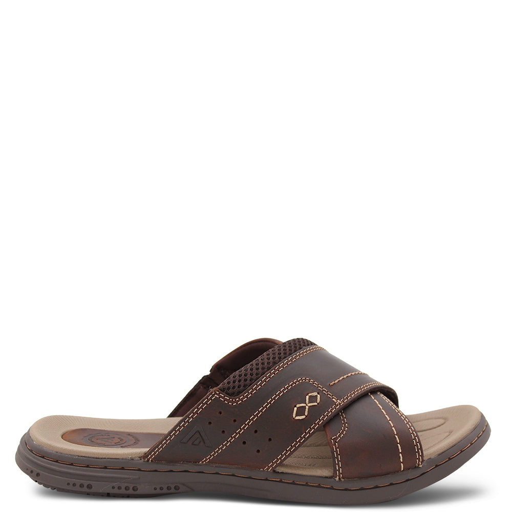 Colorado Dunk Men's Leather Slides Brown