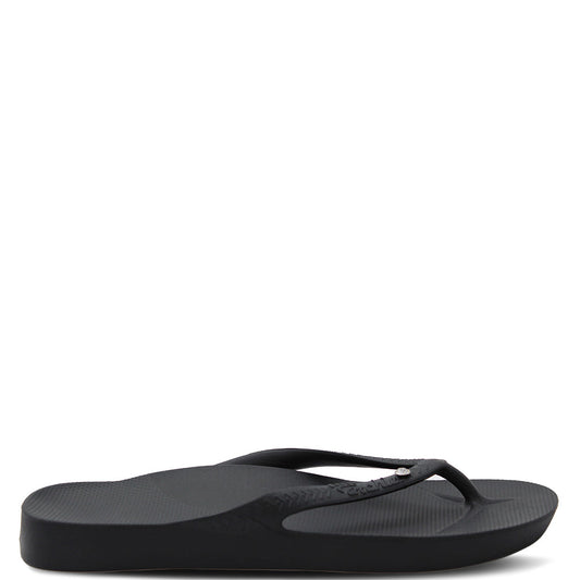Archies Arch Support Thongs with Crystal Embellishment Black