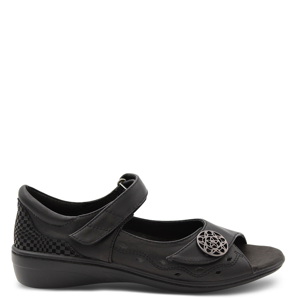 Klouds Venice Black Womens Sandals