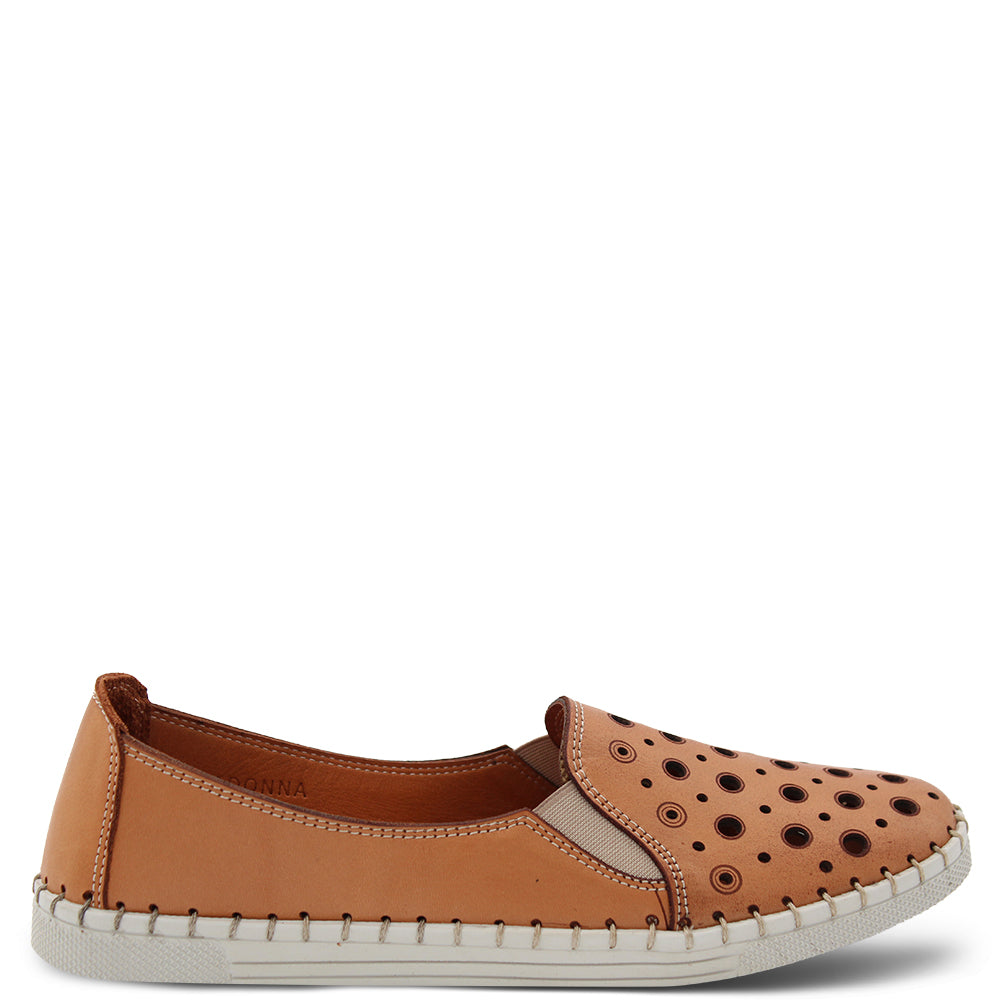 Sala Ladona Women's Casual Slip On Shoes Coconut Tan
