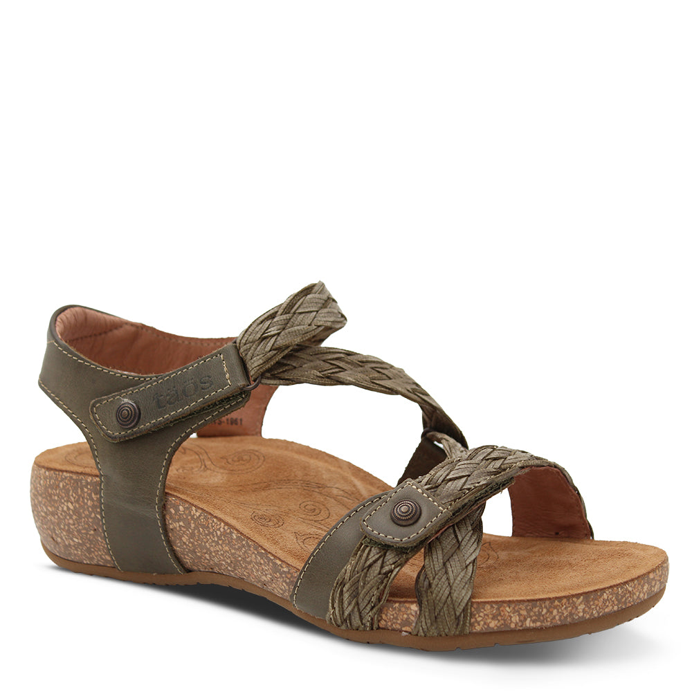Taos newlie womens sandals olive