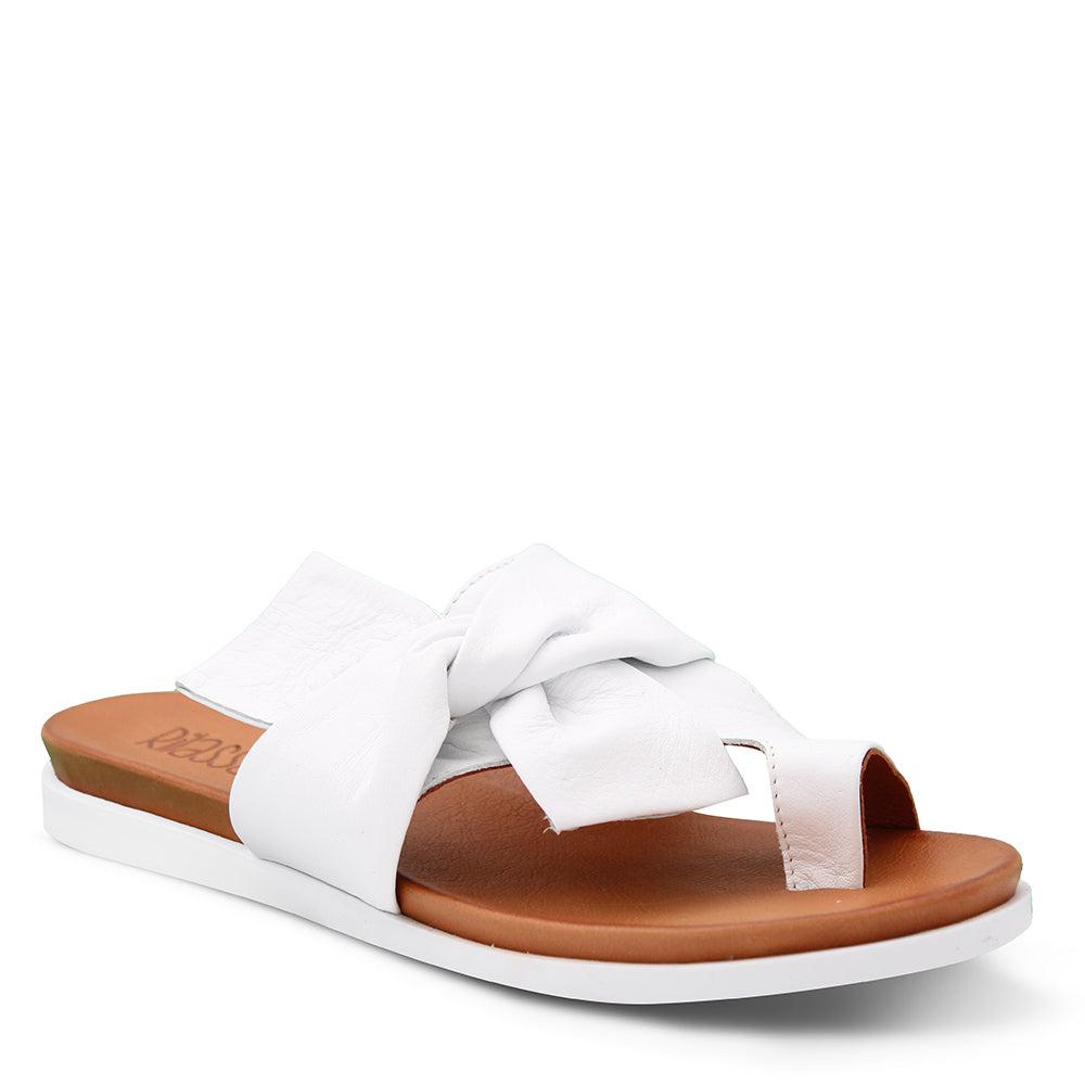 Rilassare Brie Women's Thong Sandals White