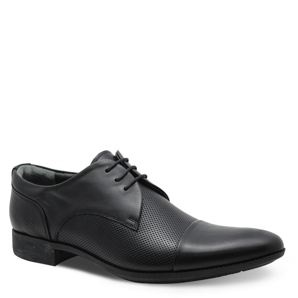 Saramanda Stu Black Mens Dress Lace