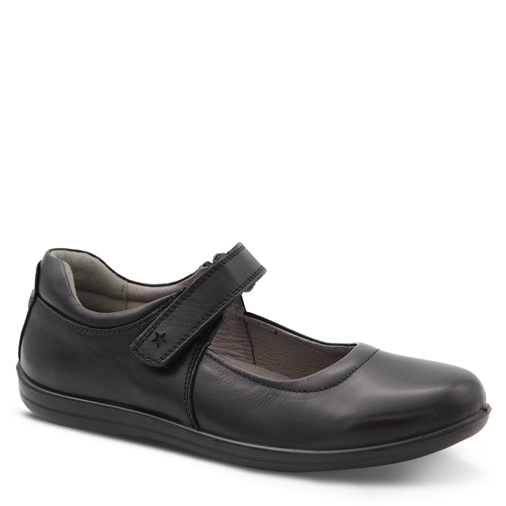 Colorado Erin Velcro School Shoes Black