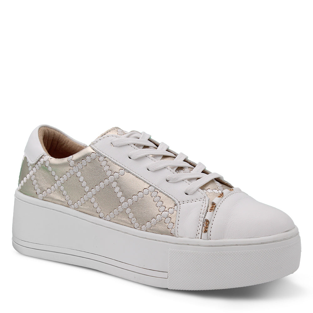 Alfie & Evie Frankie Womens sneakers Gold & White