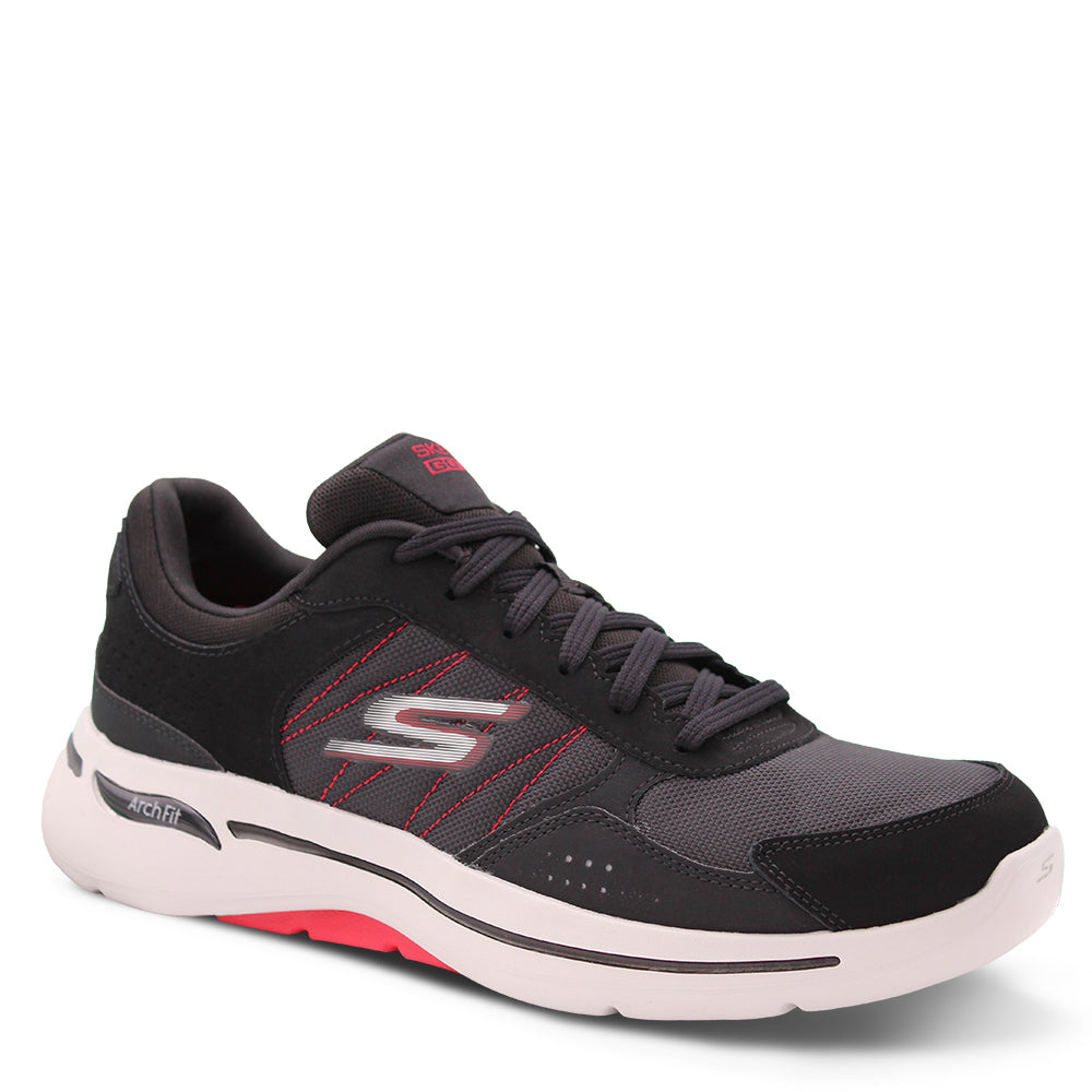 Skechers Go Walk Arch Fit Security Men's Sneakers Black Red