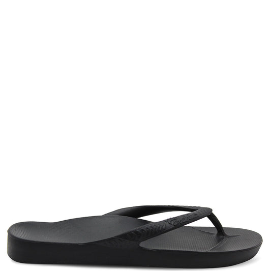 Archies Arch Support Thongs Black