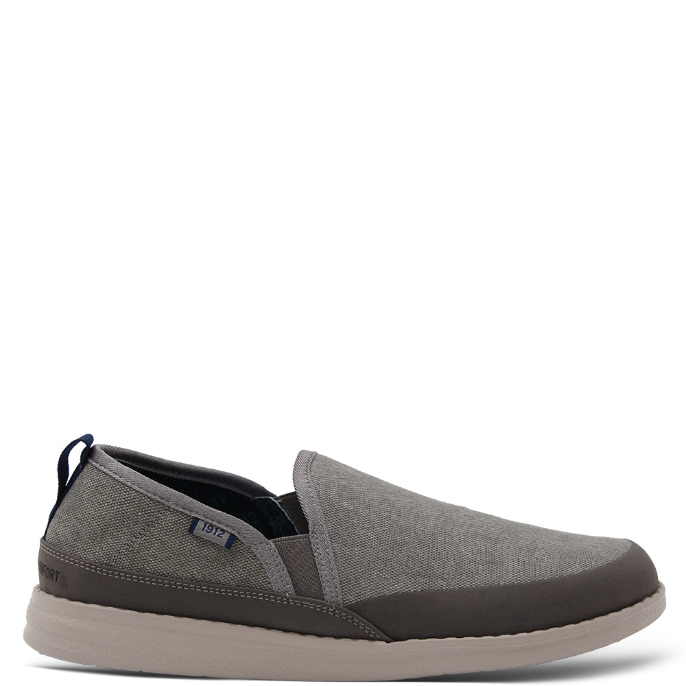Nunn Bush Brewski Men's Slip On Sneakers Grey