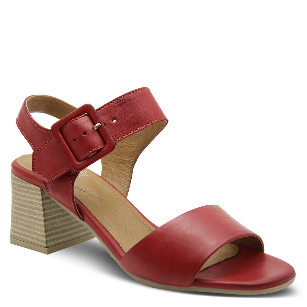 Eos Bousie Red Women's Heel Sandal
