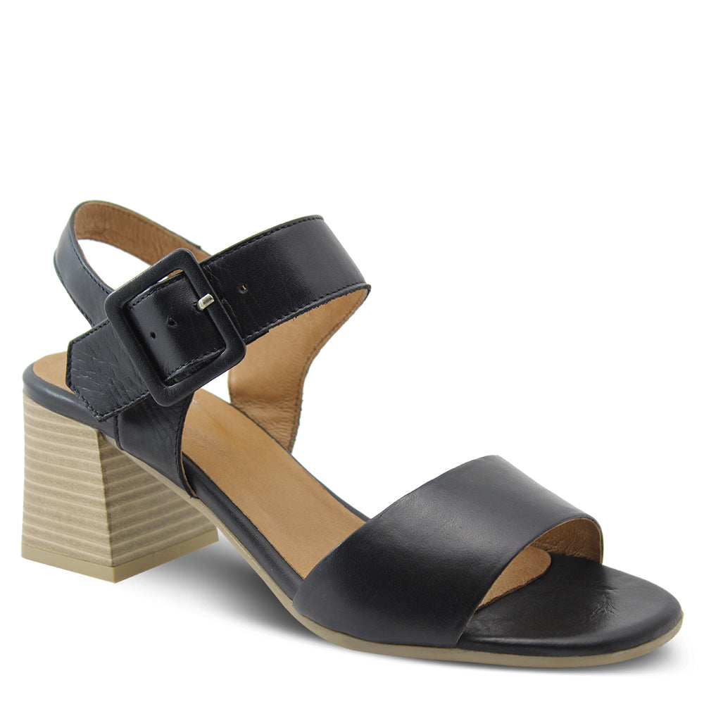 Eos Bousie Black Women's Heel Sandal